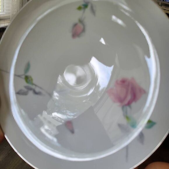 Sango Etude Pink Roses Vintage Fine China Replacement Dinner Plate 10.5 Inch - Picture 3 of 13